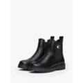 Winterboots TOMMY JEANS "TJW CHELSEA BOOT WL" Gr. 36, schwarz Damen Schuhe Blockabsatz, Plateau, Chelseaboots, Schlupfschuh mit seitlichem Logo Bestseller