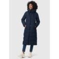 Winterjacke MARIKOO "Nadeshikoo XIV" Gr. 5XL, blau (navy), Damen, Obermaterial: 100% Polyester; Innenmaterial: 100% Polyester; Fütterung & Wattierung: 100% Polyester, Jacken, extra langer Winter Mantel gesteppt