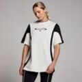 MP Damen Tempo Contrast Retro Oversized-T-Shirt – Weiß - XXS-XS