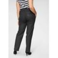 Straight-Jeans KJBRAND "Babsie" Gr. 54, N-Gr, beige (ecru) Damen Jeans beschichtetes Material