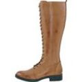 Stiefel ANDREA CONTI, Damen, Gr. 36, braun (cognac), Leder, Glattleder, Rindsleder, modisch, Schuhe