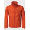 Outdoorjacke SCHÖFFEL "Jacket Bygstad M", Herren, Gr. 52, orange (5480, orange), Oberstoff : 100% Nylon, sportlich, regular fit, hoch geschlossener Ausschnitt, Langarm, Jacken