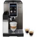 DE'LONGHI Kaffeevollautomat "Dinamica Plus ECAM 380.95.TB", schwarz (titan, schwarz), B:24cm H:36cm T:44cm, Kaffeevollautomaten, inkl. 2 LatteCrema Hot Milchkaraffen