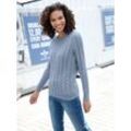 Strickpullover CASUAL LOOKS "Pullover" Gr. 36, blau (taubenblau) Damen Pullover