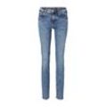 TOM TAILOR Damen Alexa Straight Jeans mit Bio-Baumwolle, blau, Uni, Gr. 28/32