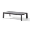 Sieger Brisbane Loungetisch 120x65x31 cm eisengrau/Glas hellgrau matt