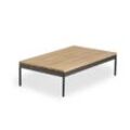 Niehoff Coffee Loungetisch Aluminium/Teak