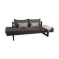 Stern New Holly Best-of-Set Loungeliege Aluminium/Outdoorstoff inkl. Kissen und Kuscheldecke