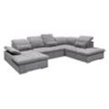 ED Lifestyle Wayne U Sofa 3-teilig Holzwerkstoff/Nosag