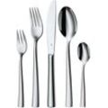 Besteck-Set WMF "Philadelphia", silber (edelstahlfarben), 60 tlg., Cromargan Edelstahl Rostfrei 18/10, Essbesteck-Sets, poliert