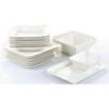 Tafelservice RETSCH ARZBERG "Geschirr-Set, Service Fantastic", beige (naturweiß), 16 tlg., Fine China-Porzellan, Geschirr-Sets, 16 Teile, für 6 Personen