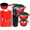 Topf-Set KING "Aluguss Red", rot, Töpfe, Induktion