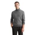 Rollkragenpullover MARC O'POLO "aus gesprenkeltem Tweedgarn", Herren, Gr. XXL, grau, Obermaterial: 60% Wolle (Schafwolle), 20% Viskose, 20% Polyamid, unifarben, casual, Langarm, Pullover