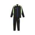 Trainingsanzug PUMA "individualLIGA Trainingsanzug Herren" Gr. L, schwarz (schwarz fizzy apple gelb), Herren, Obermaterial: 100% Polyester; Taschenfutter: 100% Polyester, Sportanzüge