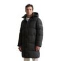 Outdoorjacke MARC O'POLO "mit abnehmbarer Kapuze", Herren, Gr. 3XL, schwarz, Obermaterial: 100% Polyester, unifarben, casual, regular fit, Langarm Rippbündchen, Jacken