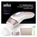 IPL-Haarentferner BRAUN "Smart Skin i·expert PL7387", braun (weiß, braun), IPL-Haarentferner, Damen, 4 Aufsätze für Gesicht & Körper, Venus Rasierer & Aufbewahrungsbox