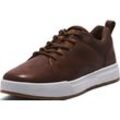 Sneaker TIMBERLAND "MAPLE GROVE LOW LACE UP SNEAKER" Gr. 42, braun, Leder, Schuhe