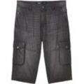 TOM TAILOR Herren Morris Overknee Shorts mit recycelter Baumwolle, grau, Uni, Gr. 30