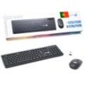 Simpletek Tastatur QWERTY Portugiesisch Wireless M&K PORTOGALLO Kit Mouse and Keyboard