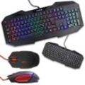 Cortek Tastatur QWERTY Italienisch mit Hintergrundbeleuchtung XForce + GP4 Kit Mouse and Keyboard