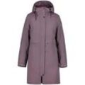 Steppmantel ICEPEAK "D FUKTIONSPARKA 2IN1 AGRIGA", Damen, Gr. 48, lila (violet), Softshell, Obermaterial: 100% Polyester. Futter: 100% Polyester. Wattierung: 100% Polyester, sportlich, A-Linie normal, Langarm abgesteppt, Mäntel, mit Markenlederpatch am Oberarm