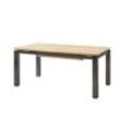 Diamond Garden Porto Ausziehtisch Edelstahl/Recycled Teak 170x90 - 320x100 cm