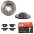 BREMBO Bremsensatz-Vorderachse COATED DISC LINE / STANDARD Bremsensatz, Scheibenbremse vorne rechts links innenbelüftet 312mm für BMW (BRILLIANCE) 341