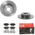 BREMBO Bremsensatz-Hinterachse COATED DISC LINE / STANDARD Bremsensatz, Scheibenbremse hinten rechts links voll 251mm für ALFA ROMEO FIAT LANCIA 60801