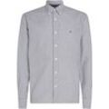 Langarmhemd "BT-NAT. SOFT EASY STR RF SHIRT-B", Herren, Gr. XXXL, N-Gr, blau (desert sky, optic weiß), Single Jersey, Obermaterial: 100% Baumwolle, TOMMY HILFIGER BIG & TALL, casual, regular fit, Langarm 2-Knopf-Manschette, Hemden, Große Größen mit Logostickerei