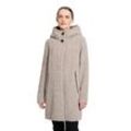 Wolljacke GIL BRET "Gil Bret mit Kapuze" Gr. 40, beige (savannah melange) Damen Jacken