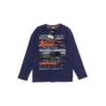 s.Oliver Herren Langarmshirt, marineblau, Gr. 140