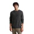 Rundhalspullover MARC O'POLO DENIM Gr. M, grau (dark grey) Herren Pullover lebendiger Bicolor-Effekt