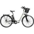 E-Bike ZÜNDAPP "Z510" Gr. 48, weiß (antique weiß), E-Bikes, 48cm, 28 Zoll (71,12cm), E Bike 28 Zoll Damenfahrrad ab 155 cm mit 3 Gang Nabenschaltung