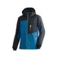 Skijacke MAIER SPORTS "Oravice", Herren, Gr. 48, blau (königsblau), 100% Polyester, hoch geschlossener Ausschnitt, Jacken, Herren Winterjacke mit RV-Taschen und Kapuze, wasserdicht