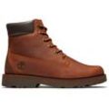 Schnürboots TIMBERLAND "Courma Kid Traditional6In", Damen, Gr. 36, braun, Leder, sportlich, Schuhe, Winterstiefel, Schnürstiefel, Winterschuhe