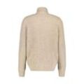 Strickjacke LERROS "LERROS Kabel-Strickjacke mit Schurwollanteil" Gr. L, beige (tender melange) Herren Strickjacken