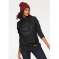 Kapuzensweatshirt OCEAN SPORTSWEAR Gr. 40/42, schwarz Damen Sweatshirts Langarm, figurumspielender Schnitt, aus elastischem Material Bestseller