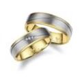 Verlobungsring MARRYA "Titan Ringe Trauringe Eheringe Partnerringe" Fingerringe Gr. 48, Titan, silberfarben (damen ring, silber, gold) Damen