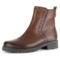 Stiefelette GABOR Gr. 35, braun (braun used) Damen Schuhe Blockabsatz, Komfortschuh, Boots mit glänzenden Nieten