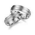 Verlobungsring MARRYA "Titan Ringe Trauringe Eheringe Partnerringe" Fingerringe Gr. 48, Titan, silberfarben (damen ring, silber) Damen