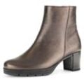 Stiefelette GABOR "St.Tropez" Gr. 42, braun (bronzefarben) Damen Schuhe Blockabsatz, Ankleboots in Bequemweite G (= weit)