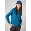 Sweatshirt CECIL, Damen, Gr. XXL (46), blau (celestial aqua blau), Sweatware, Obermaterial: 80% Polyester, 17% Viskose, 3% Elasthan, unifarben, casual, hüftbedeckend, U-Boot-Ausschnitt, Langarm, Sweatshirts, mit 3D Strukturmuster