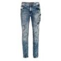 Slim-fit-Jeans CIPO & BAXX "Jeans" Gr. 30, Länge 34, blau Herren Jeans