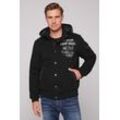 Blouson CAMP DAVID Gr. L, schwarz (black) Herren Jacken mit abnehmbarer Kapuze