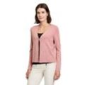 Strickjacke BETTY BARCLAY "Betty Barclay Feinstrickjacke mit V-Ausschnitt" Gr. 36, rosa (ash rose) Damen Strickjacken Material