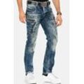 5-Pocket-Jeans CIPO & BAXX "Jeans" Gr. 29, Länge 30, blau (jeansblau) Herren Jeans