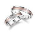 Verlobungsring MARRYA "Silber Ringe Trauringe Eheringe Partnerringe" Gr. 48, rosa (damen ring, silber, rosé), Fingerringe, Damen, 48, Silber 925 (Sterlingsilber)