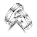 Verlobungsring MARRYA "Silber Ringe Trauringe Eheringe Partnerringe" Gr. 48, silber (herren ring, silber), Fingerringe, Damen, 48, Silber 925 (Sterlingsilber)