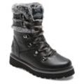 Winterboots ROXY "BRANDI III BOOT", Damen, Gr. 36, schwarz, Leder, Textil, sportlich, Schuhe, Snowboots, Winterstiefel, Winterschuhe, gefüttert