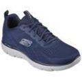 Sneaker SKECHERS "SUMMITS-TORRE", Herren, Gr. 40, blau (navy, grau), Textil, casual, Schuhe, Freizeitschuh, Trainingsschuh, Schnürschuh mit Memory Foam